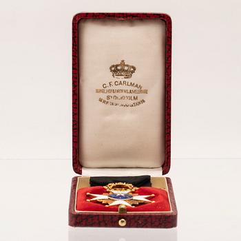 Royal Order of the North Star 18K gold and enamel CF Carlman Stockholm.