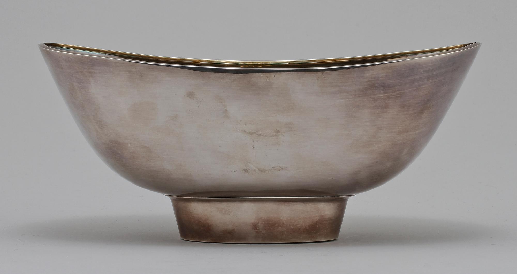 SKÅL, sterlingsilver, Ulf Sandberg, Ceson, Göteborg, 1962. Vikt 414 g.