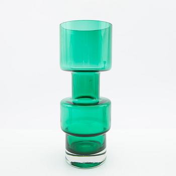 Tamara Aladin, Vases and a decanter, 3 pcs, glass, Riihimäen Lasi, Finland, 1960s/70s.