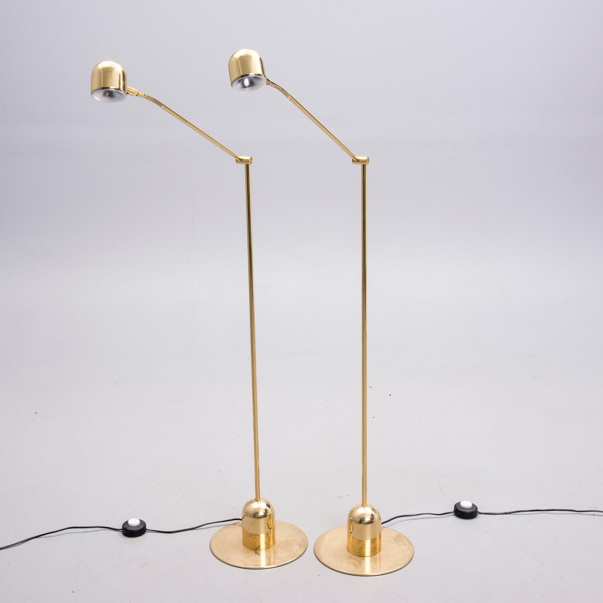 GOLVLAMPOR / LÄSLAMPOR, 2 st, 1980-tal.