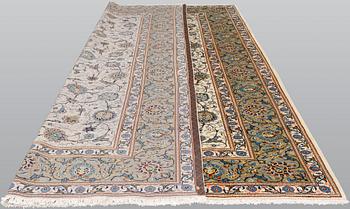 Carpet, Keshan, approx. 373 x 258 cm.