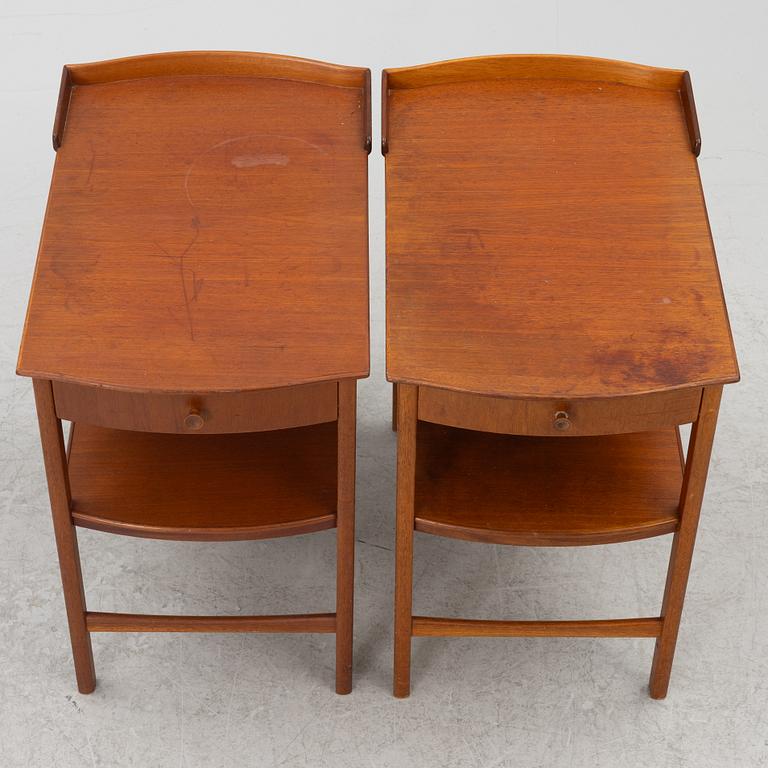 Carl Malmsten, sängbord, ett par, "Birgitta", Bodafors, 1961.