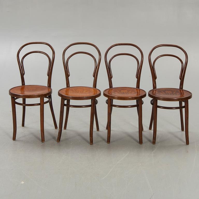 Chairs, 8 pcs, bentwood, first half of the 20th century.
