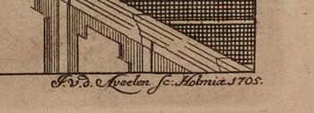 KOPPARSTICK, 10 st. Ur Suecia Antiqua et Hodierna, 1800-tal.