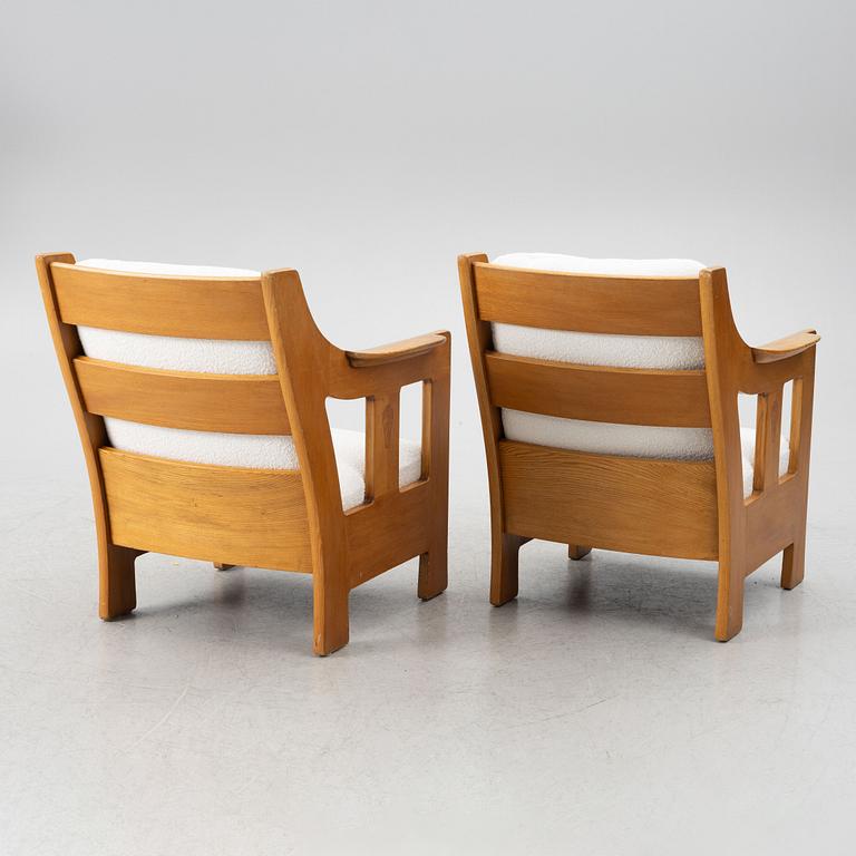 Carl Westman, tillskriven, fåtöljer, ett par, Sverige, 1900-talets början.