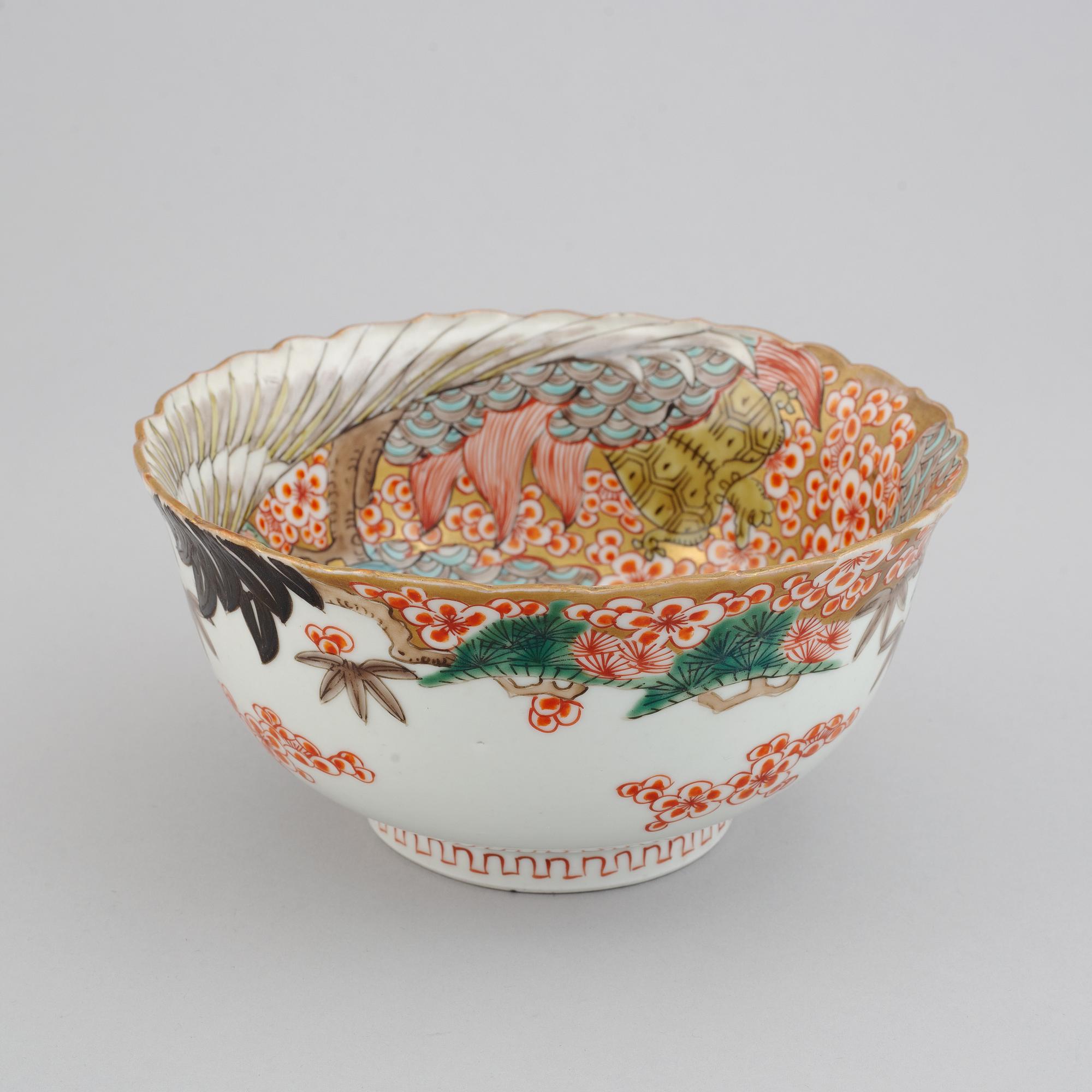 Skål, porslin. Japan, Meiji (1868-1912).