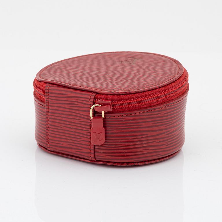 Louis Vuitton, a red epi leather 'Ecrin Bijoux Jewelry case', 2003.