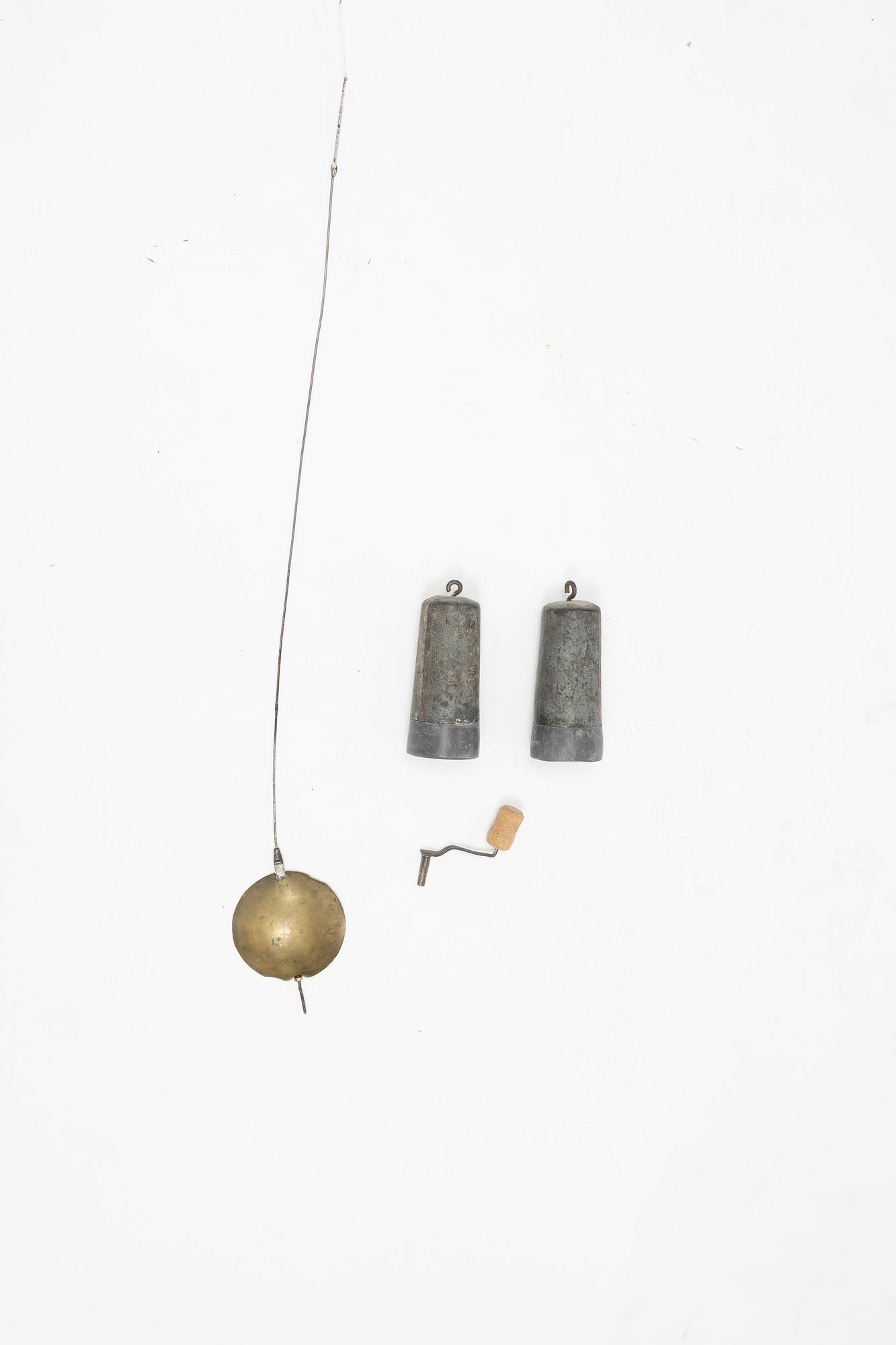 A Swedish wall clock, marked H Eneroth, Norrköping No 25.