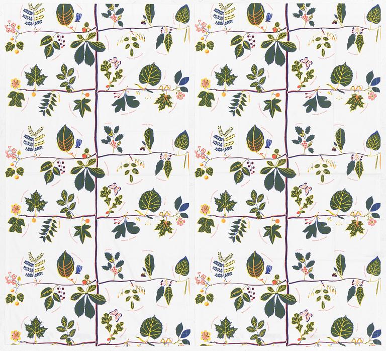 Josef Frank, a pair of curtains, 'US Tree', Svenskt Tenn.