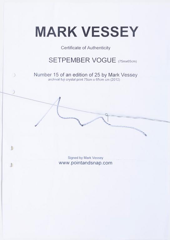 Mark Vessey, "September Vogue".