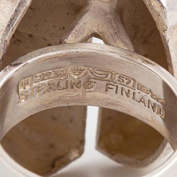 BJÖRN WECKSTRÖM, Ring, 'Ikaros', sterlingsilver. Lapponia 1971.