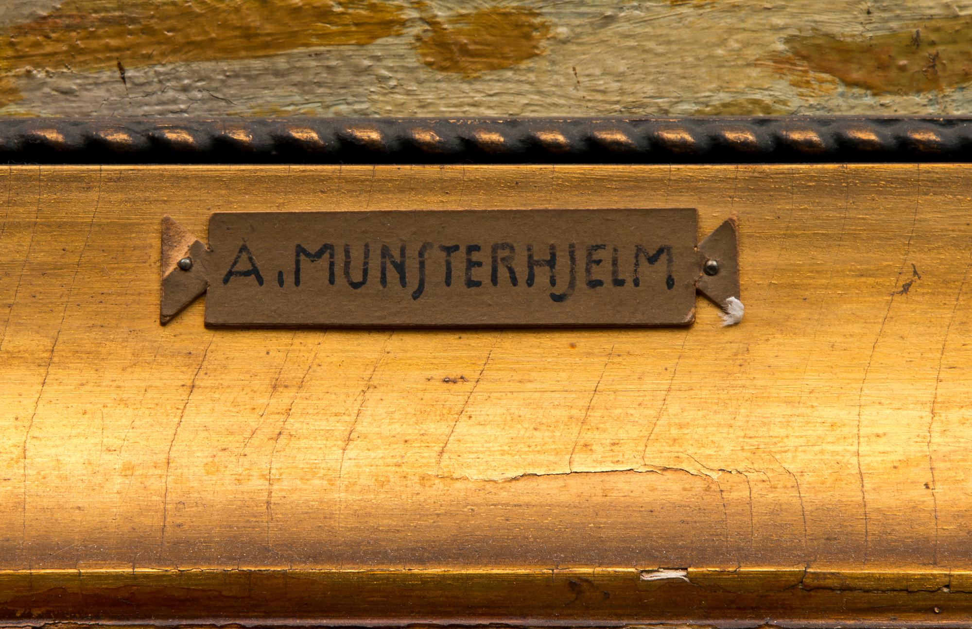 ALI MUNSTERHJELM, olja på duk, signerad och daterad 1917.