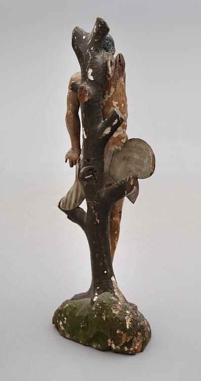 SKULPTUR, skuret trä, 1600-/1700-tal.