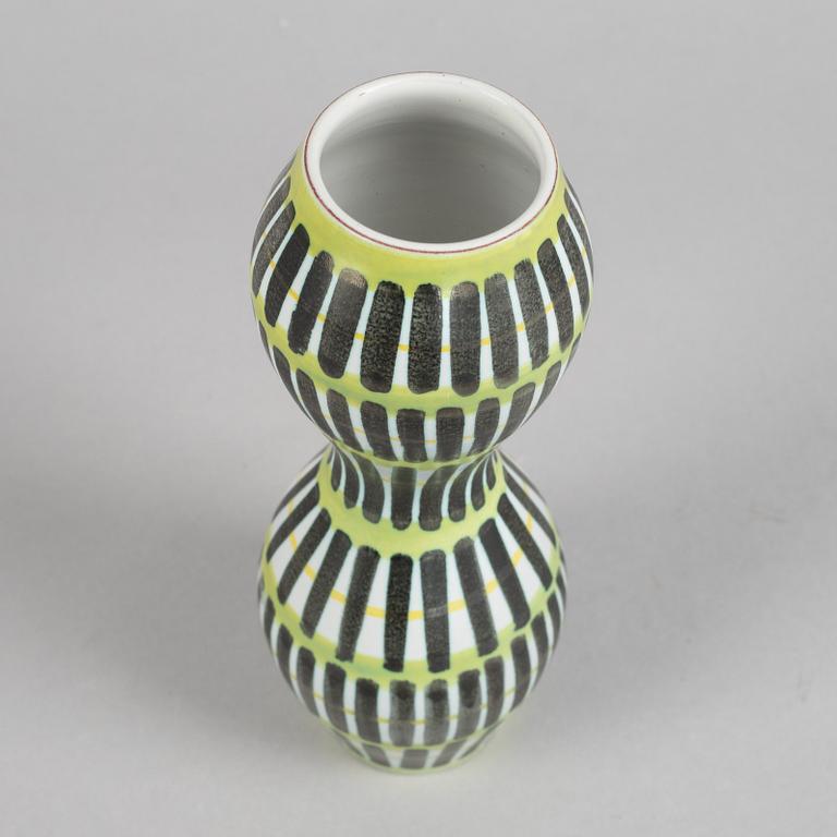 Stig Lindberg, a faience vase, Gustavsbergs studio.