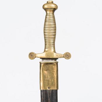 A French style artillery short sword, first half of 19th Century.