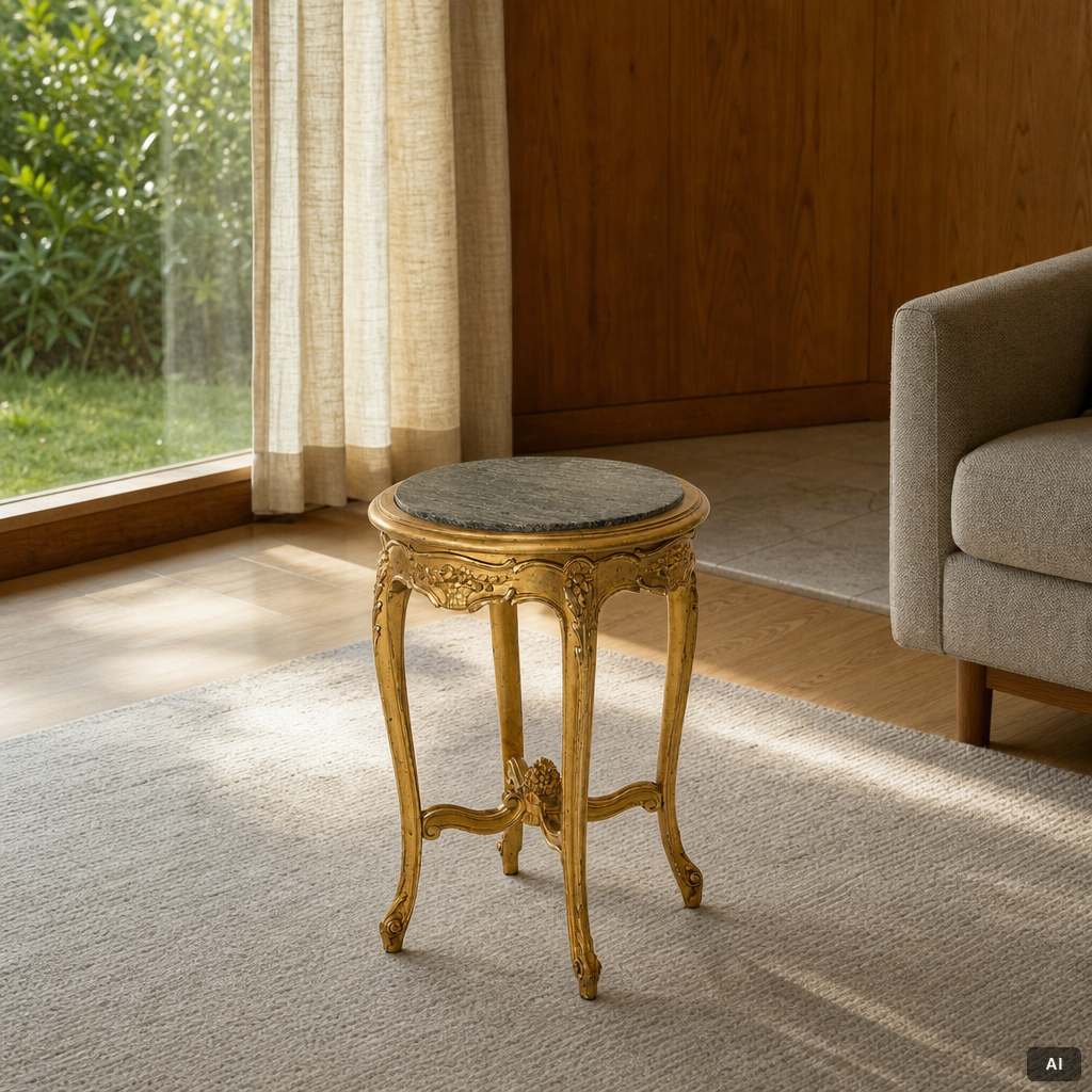 Side table, Rococo style around 1900.
