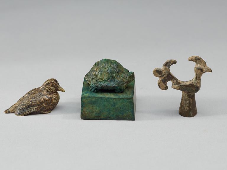 A set of 12 bronze figures, some Scythian and Luristan 1000-200 B.C.