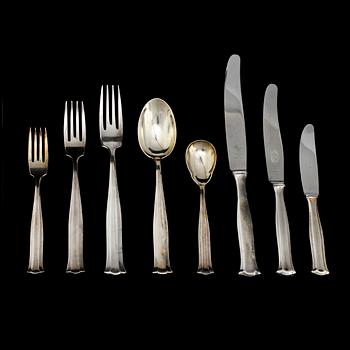 BESTICKSERVIS, 122 delar, nysilver, "Birgitta", 1900-tal.