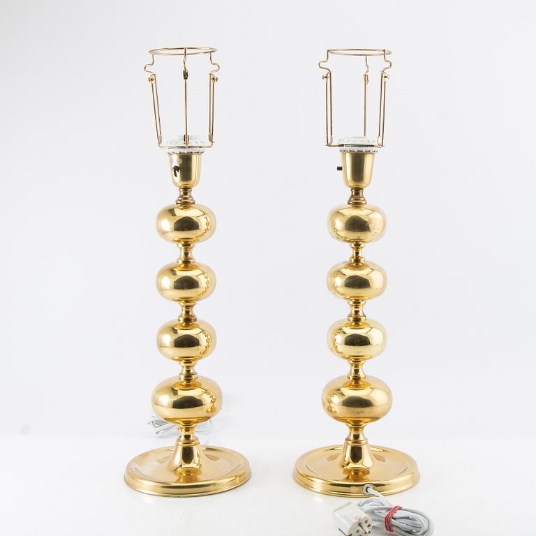 Table lamps a pair Nafa late 20th century.