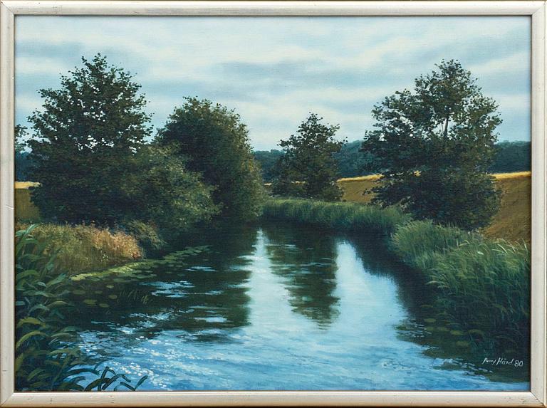 RONNY HÅRD, olja på duk, signerad 80.