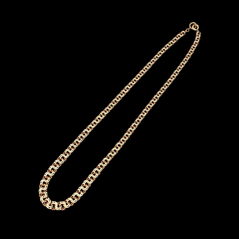 COLLIER, 18K guld, svenska stämplar, 1971. Vikt ca 29 g.