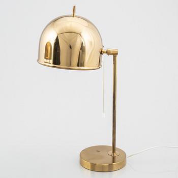 Eje Ahlgren, a pair of brass table lamps, model 'B-075', Bergboms, Sweden, 1960-70s.