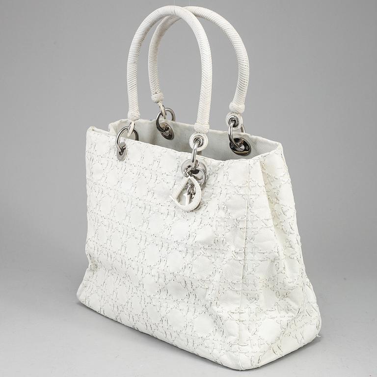 CHRISTIAN DIOR, 'Cannage Leather Tote Bag'.