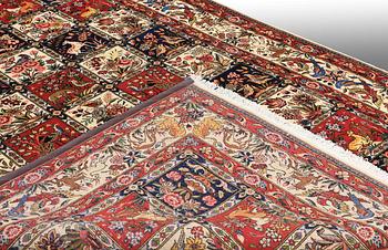 A CARPET, Figural Baktiari, ca 306 x 210 cm.