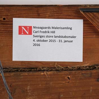 Carl Fredrik Hill, "Jordkällare med figur, Luc-sur-Mer".