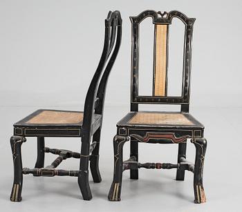 STOLAR, ett par, barock, 1700-tal.