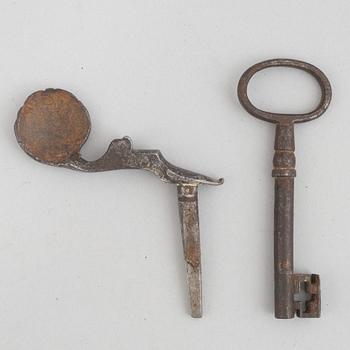 Lås, troligen Sverige, 1700-talets mitt, Rokoko.