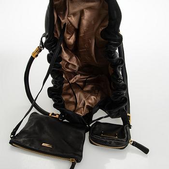 Emporio Armani, a leather bag.