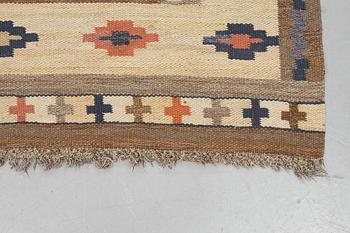 Märta Måås-Fjetterström, a carpet, "Ljusa mattan", flat weave, ca 253 x 169 cm, signed MMF.