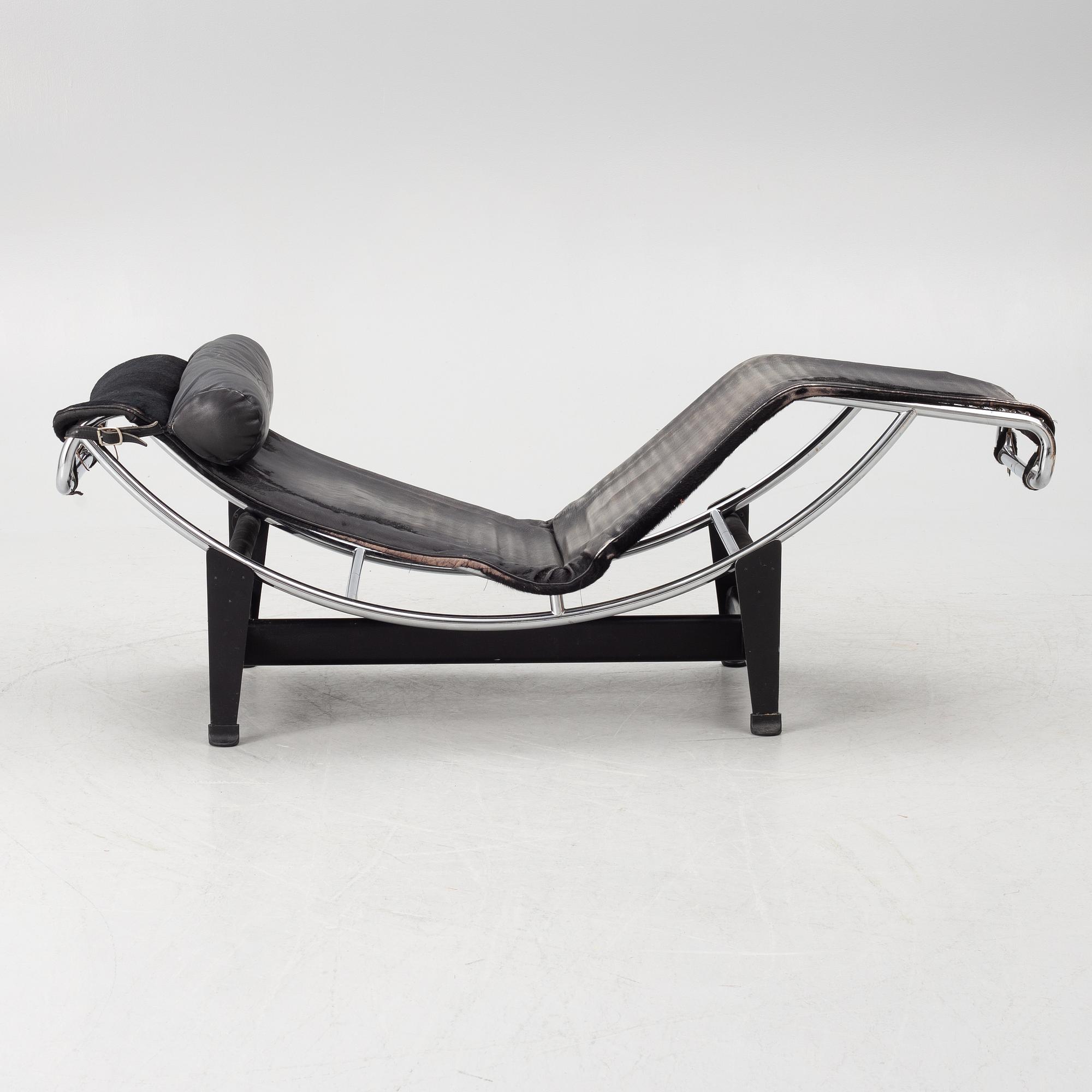 Charlotte Perriand, & Le Corbusier, lounge chair, "LC4".