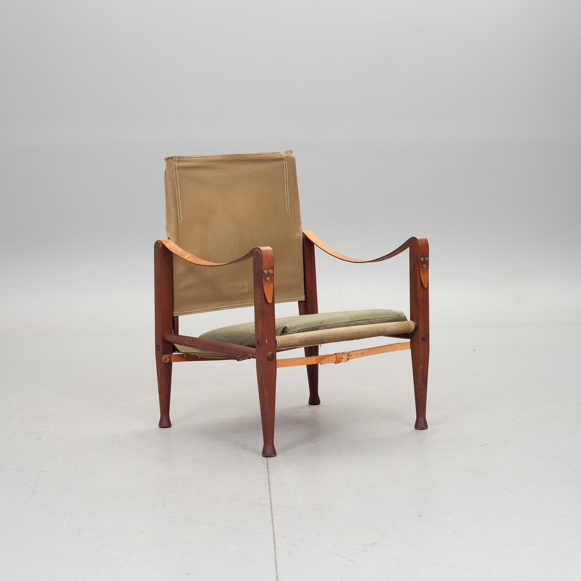 FÅTÖLJ, "Safari chair", Kaare Klint, Danmark.