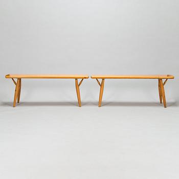 Ilmari Tapiovaara, penkkejä, 2 kpl, Laukaan puu 1970-luku.