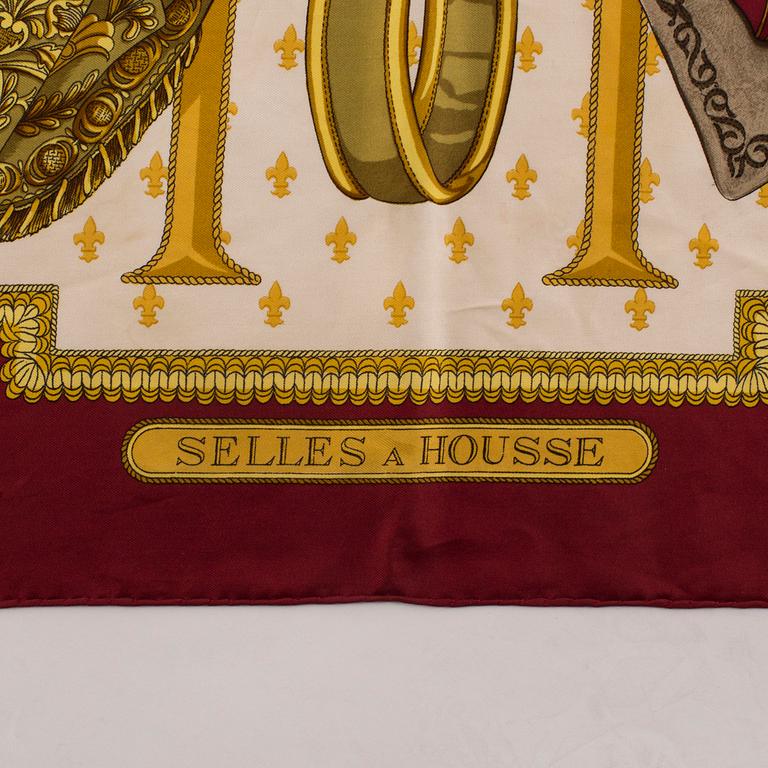 HERMÈS, scarf, "Selles a Housse",