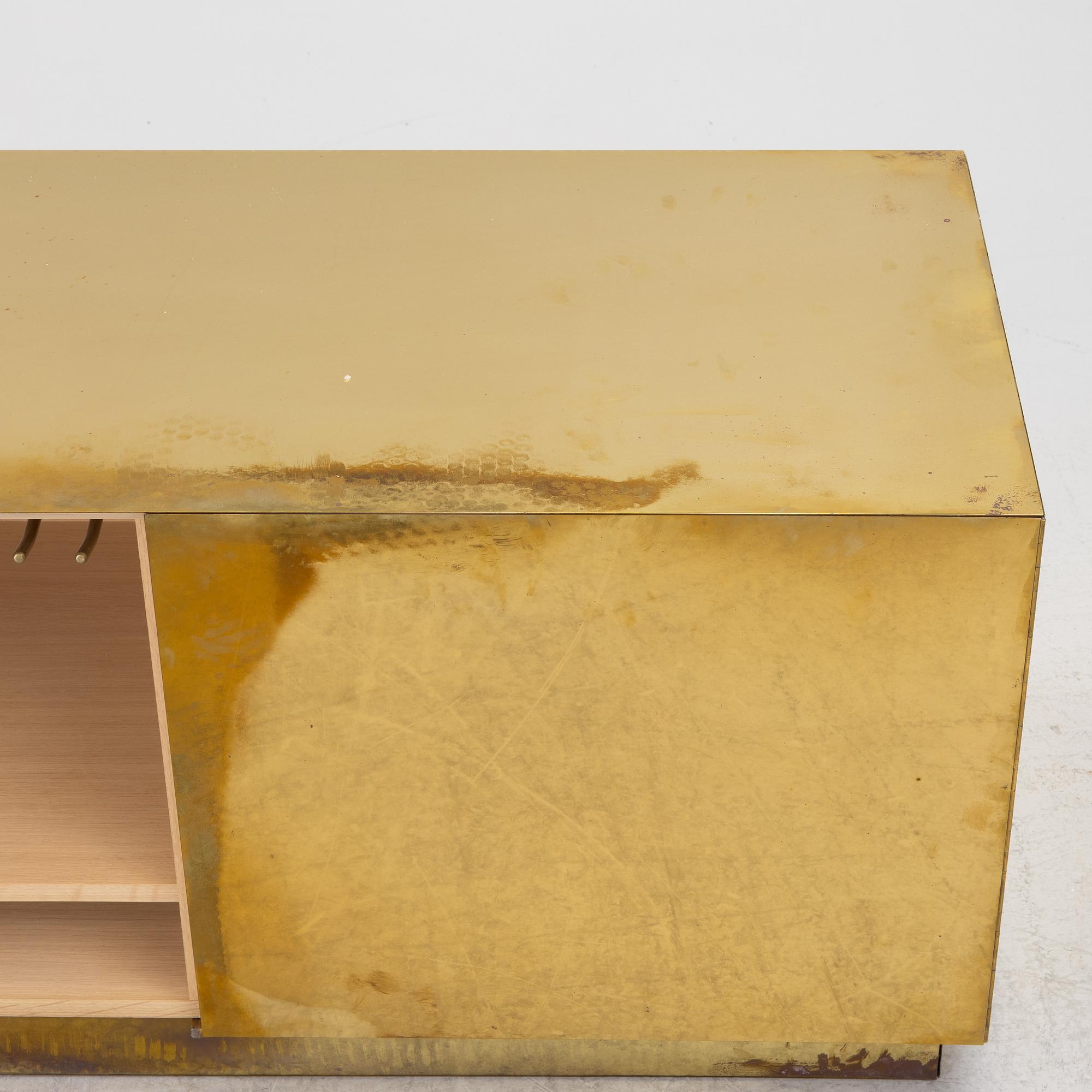 A bar cabinet/sideboard, specially made by Sjölinders Snickeri, Sweden, around 2018.