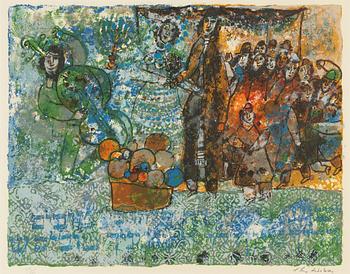 Theo Tobiasse, lithograph in colours, signed 136/200.