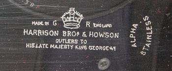 TRANCHERBESTICK 3 dlr Harrison Bros & Houson ltd England 1900-talets mitt.