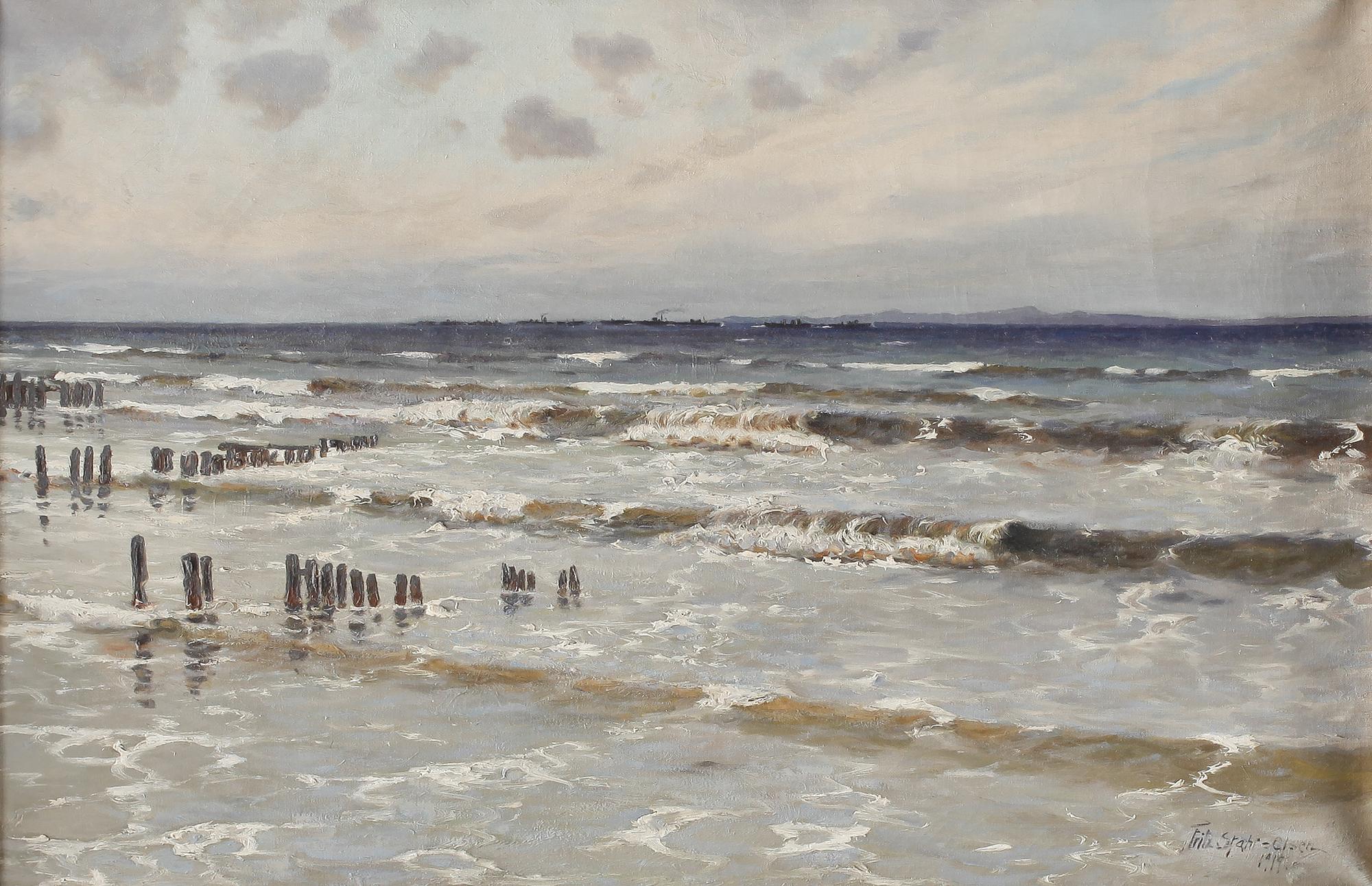 FRITZ STAEHR-OLSEN, olja på duk, signerad.