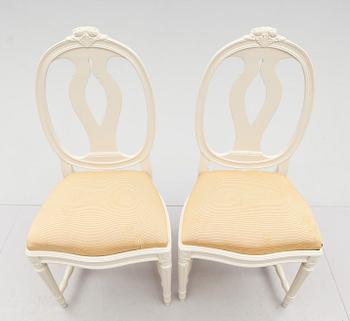 STOLAR, 6 st, gustaviansk stil, 1900-talets andra hälft.