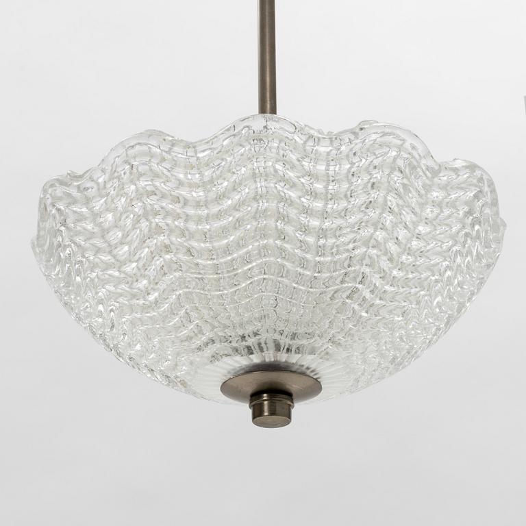 Taklampa, Orrefors, 1930/40-tal.