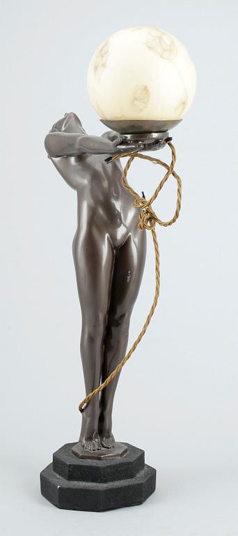 BORDSLAMPA, art deco-stil, 1960/70-tal.
