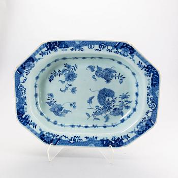 A Chinese Qianlong porcelain tureen plate.