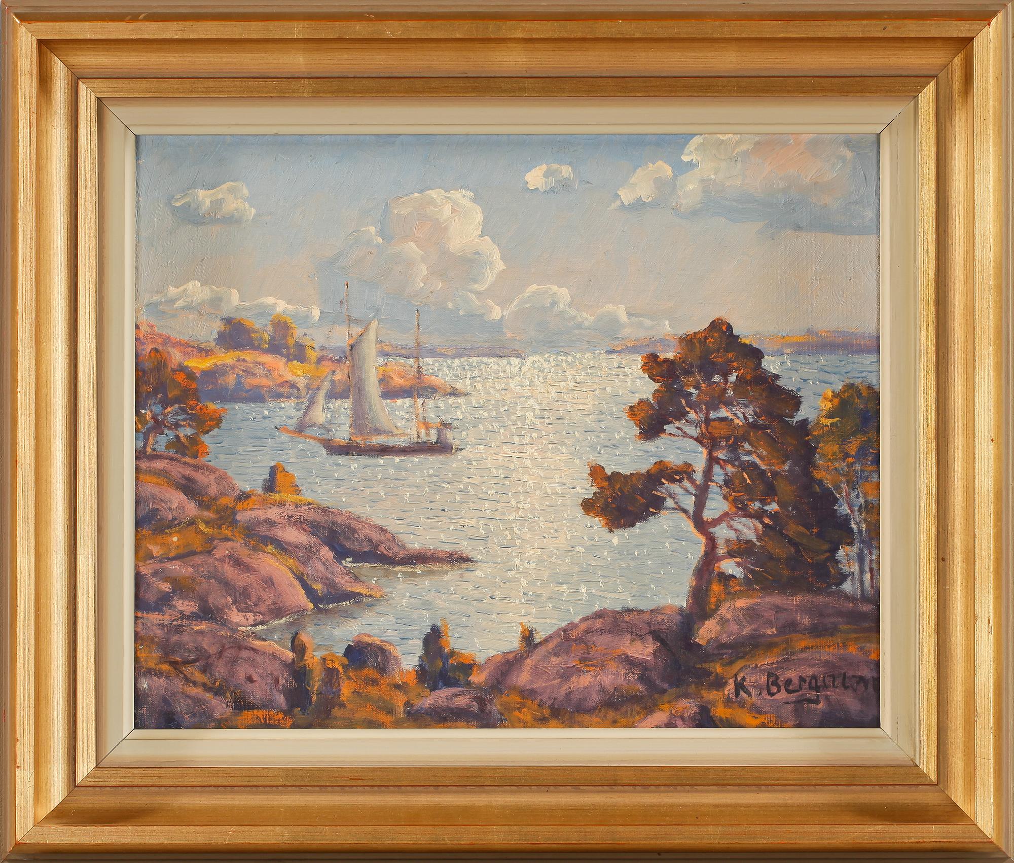 KARL BERGMAN, olja på duk, signerad.