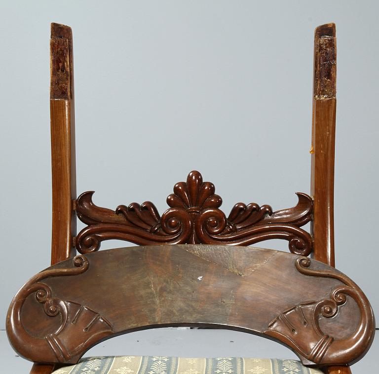 STOLAR, 4 st. Senempire, 1800-talets mitt.