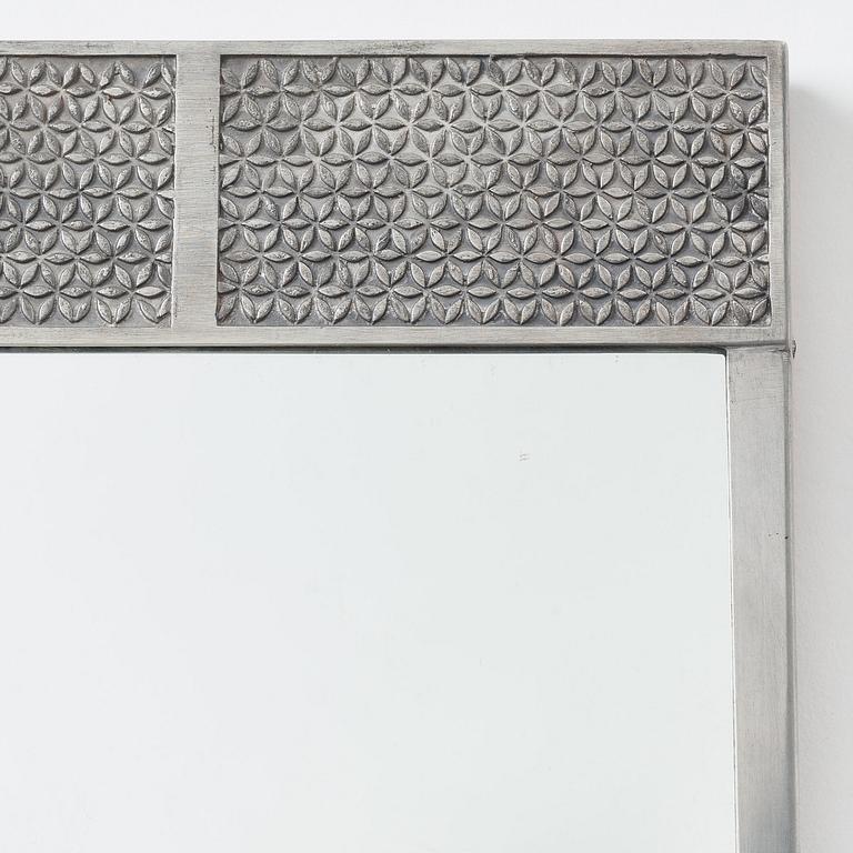 Firma Svenskt Tenn, a pewter framed mirror, Stockholm 1932.