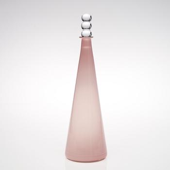FLASKA, glas, "Tzarina", signerad Nanny Still, Riihimäen Lasi.