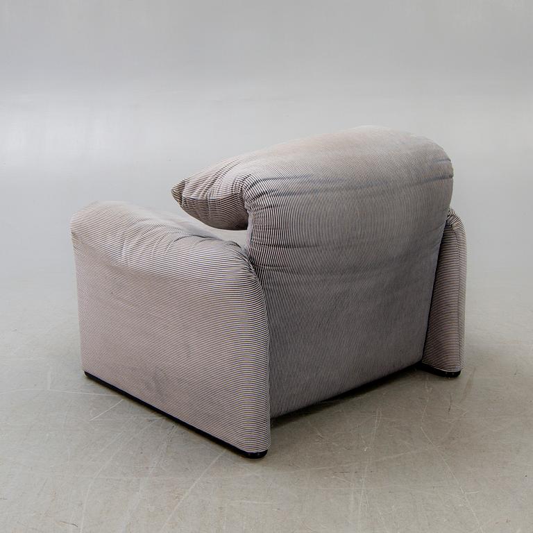 Vico Magistretti, easy chair, "Maralunga", for Cassina, later part of the 20th century.